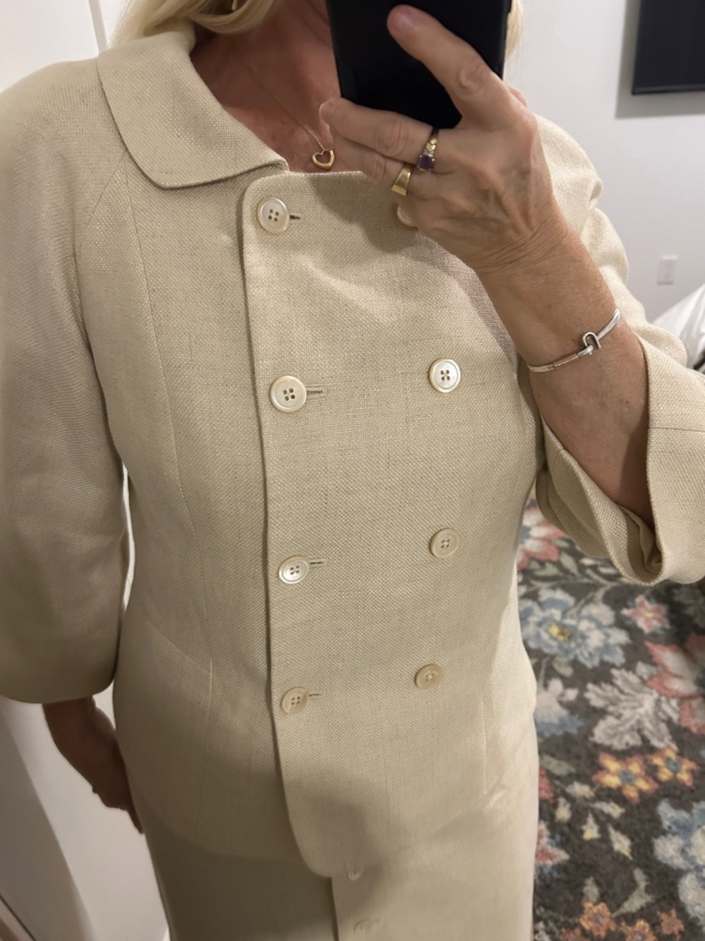 Vintage Brooks Brothers 2-Piece Double Breasted Top with Pencil Skirt |SZ 10/12 - Picture 8 of 14